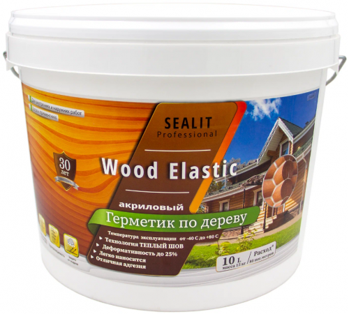 Приобрести ГЕРМЕТИК - Sealit Wood Elastic для работы с деревянными материалами 5 л в Краснодаре, Краснодарский край